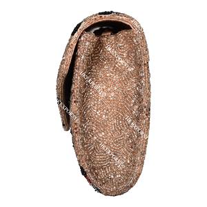 กระเป๋าคลัทช์ลูกปัดพิมพ์ลายเสือดาวทำด้วยมือกระเป๋าแฟชั่นพิมพ์ลายสัตว์ที่ไม่ซ้ำใครสำหรับผู้หญิงกระเป๋าลูกปัดสไตล์โบฮีเมียนเก๋ไก๋ - Product Image 3