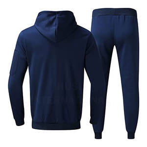 Directe de l'usine Ensemble de sweat à capuche 2 pièces personnalisé Survêtement surdimensionné d'hiver Logo personnalisé Tenue de jogging pour hommes de grande taille pour l'été - Product Image 4