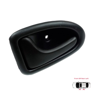 Poignée de porte intérieure gauche noire de type tige BDP77 pour Clio 2 Scenic Megane 1 Trafic Master 2 Mascott Logan 1 Movano Vivaro A Interstar - Product Image 1