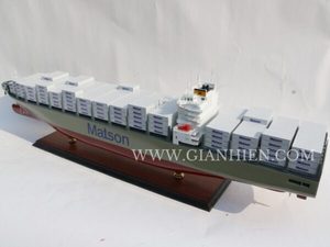Gia Nhien Fabricant Approbation Conception Personnalisée Navire Commercial MATSON DANIEL K. MODÈLE DE BATEAU EN BOIS INOUYE _ ARTISANAT EN BOIS - Product Image 3