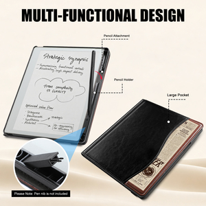 Housse de protection de style professionnel pour <span class=keywords><strong>reMarkable</strong></span> <span class=keywords><strong>2</strong></span>, 10,3 pouces, en cuir PU, pour tablette numérique, avec rabat - Product Image 6