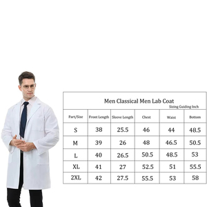 เสื้อโค้ทยูนิฟอร์มสำหรับโรงพยาบาลแขนยาวเสื้อโค้ทสีขาวสำหรับคลินิกแพทย์แพทย์ทันตกรรม - Product Image 6