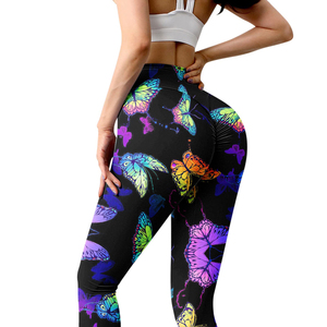 Yoga Mediados de cintura Legging Compresión Pantalones de fitness sin costuras Bolsillo Pantalones de yoga Leggings elásticos para mujeres - Product Image 5