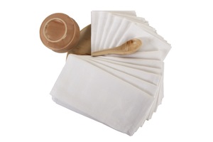 100% ensemble de serviettes en satin de coton à séchage rapide serviette en lin solide blanc tissé pour la maison hôtels restaurants utilisation durable de la cuisine - Product Image 4