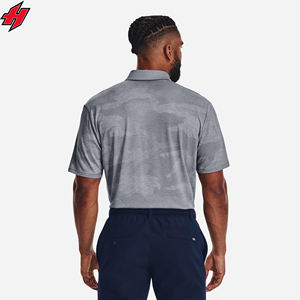 Personalizado de alta calidad para Polos Poliéster de punto sólido Sudor Uniforme de trabajo informal Transferencia de calor Diseño de golf hecho - Product Image 3
