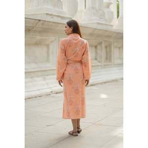 Robe Kimono de Luxe en Coton pour Femme – Peignoir Long Doux et Respirant Taille Unique – Vêtement de Nuit, de Plage, de Détente, pour Demoiselle d'honneur - Product Image 3