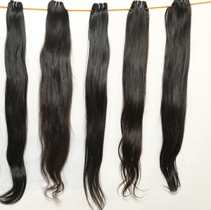 100% Cutícula alineada cruda pura virgen joven al por mayor paquetes de color negro recto Proveedor extensiones de cabello humano vietnamita - Product Image 5