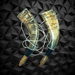 Customizable Portable <b>Buffalo</b> Ox Viking <b>Horn</b> Polished Finish Look Authentic Handcrafted Souvenir <b>Buffalo</b> <b>Horn</b> Viking Blower - Product Image 2