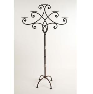 Candelabro Decorativo Antiguo de Hierro con Acabado Negro para Bodas, Fiestas, Decoración de Interiores de Sala de Estar, Candelabro de Pie - Product Image 2