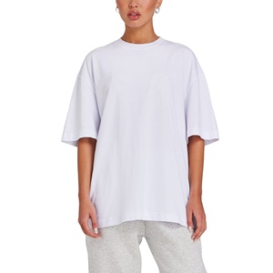 Camiseta personalizada de manga corta de gran tamaño, fabricante personalizado, camisetas para mujer, ropa informal, camiseta ligera de algodón para mujer - Product Image 2