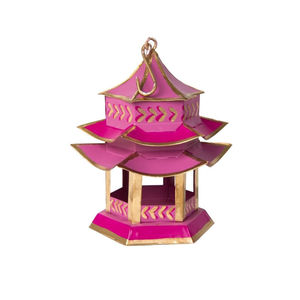 Wholesale <b>Pink</b> Pagoda Lantern Home <b>Decor</b> Metal Ornament Hanging Candle Holder Tabletop Decoration Gift In Reasonable Price - Product Image 1