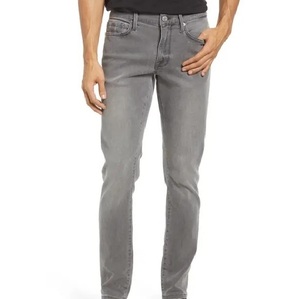 Pantalon en jean décontracté pour homme, coupe classique, bleu foncé, Oxford, respirant, pour l'entraînement en plein air - Product Image 3