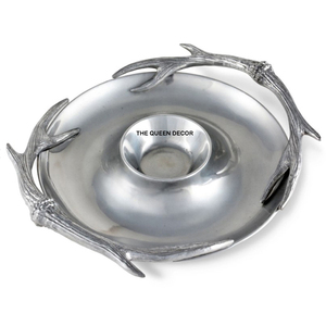 Bol en métal aluminium fait à la main, finition cuivre, dernière demande, haute qualité, plat à servir pour les chips et le dip, plat à collation - Product Image 2