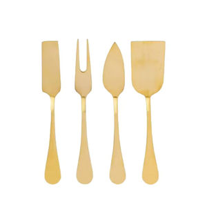 ชุดอุปกรณ์ชีสสแตนเลสสตีลสุดหรู พร้อมด้ามจับลายนูนทำมือ ดีไซน์น่ารัก เหมาะสำหรับตกแต่งโต๊ะอาหาร - Product Image 1