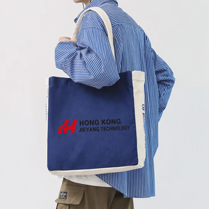 Heat Transfer Recycled Canvas <b>Bag</b> Customized Material Cotton Shopping <b>Tote</b> <b>Blue</b> Canvas <b>Bag</b> - Product Image 1