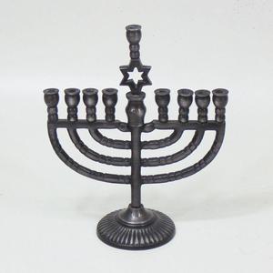 Meilleures ventes : Ménorah Hanouka en métal à 9 bras, design exceptionnel, pour la décoration de table, Ménorah juive traditionnelle - Product Image 6