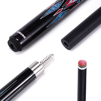 Queue de billard de piscine en fibre de verre haut de gamme 1/2 split 11,5 mm/12,5 mm Queue de billard neuf boules avec extension en acier inoxydable professionnelle