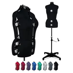 Zwart Grote 13 Wijzerplaten Vrouwelijke Stof Verstelbare Mannequin Body Dress Foam Voor Naaien