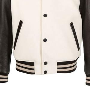 Meilleur design de veste universitaire d'hiver personnalisée avec impression de logo pour hommes haute qualité 100% laine légère OEM ODM Service Nouveau - Product Image 4