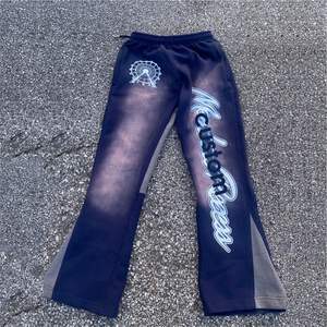 Rafel Mart Industries-Pantalon de survêtement vierge de haute qualité personnalisé pour hommes avec lavage à l'acide évasé - Product Image 1