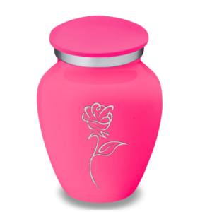 เครื่องเผาศพอลูมิเนียมพร้อมแถบสติกเกอร์รถจักรยานยนต์สีขาวสีชมพูสำหรับขี้เถ้า - Product Image 4