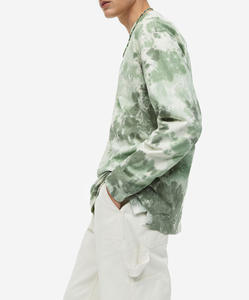 T-shirt à manches courtes en coton 100% tricoté, coupe classique, poids lourd, lavage à l'acide, écologique, dernier design, prix de gros, sur mesure - Product Image 3