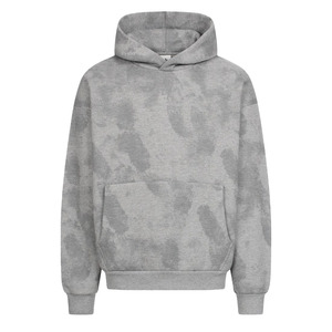 Sweats à capuche délavés vierges pour hommes poids lourd Logo personnalisé 100% sweats en coton éponge français surdimensionné unisexe Streetwear à capuche hommes - Product Image 5