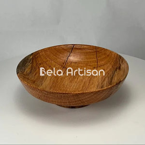 Bol décoratif en bois artisanal finition naturelle, décoration intérieure écologique pour le salon ou la cuisine - Product Image 6