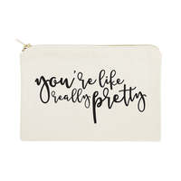 Pochette de rangement pour bébé en toile de coton avec fermeture éclair dorée, pour sucettes et accessoires essentiels, organiseur de soins pour bébé, idéal pour les voyages de maman