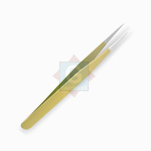 Pinzas de pestañas injertadas profesionales, pinzas de Punta puntiaguda con logotipo personalizado de acero inoxidable para extensión de pestañas - Product Image 3