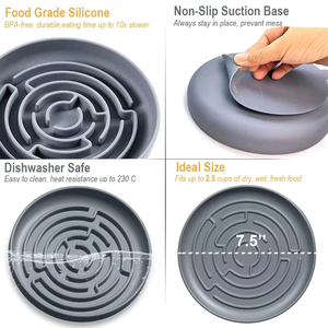 Ciotola per cani in Silicone elefante neve 10.5X10.5X3.5cm IPX5 impermeabile da viaggio esterno/interno 6 opzioni di colore 1 pezzo - Product Image 4