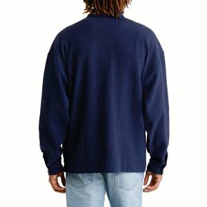 Directo de fábrica, camisa informal azul marino para hombre, Chaqueta de traje de Caballero de negocios para hombre - Product Image 6