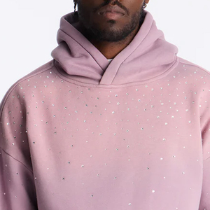 Sudaderas Extra Grandes de Alta Calidad para Hombre, Estilo Holgado con Hombros Caídos, Color Sólido, con Bolsillos Delanteros, Tendencia 2026 - Product Image 2