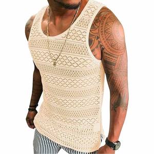 240gsm 100% algodón logotipo personalizado chaleco sin mangas camisetas sin mangas ropa de entrenamiento camiseta chaleco para hombres - Product Image 1