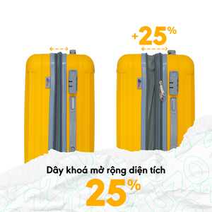 <b>Trolley</b> <b>Suitcase</b> 20" 24" 28" Large Capacity High Grade Abs Material Cusstom Color Plastic Bag Packaging Vietnamese Factory - Product Image 3