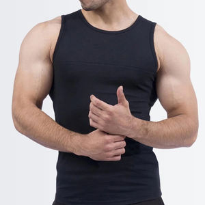 เสื้อกล้ามผู้ชายแบบ OEM คุณภาพสูง สวมใส่สบาย ระบายอากาศได้ดี แห้งเร็ว เป็นมิตรกับสิ่งแวดล้อม น้ำหนัก 180 กรัม ทรงปกติ สำหรับฤดูร้อน สีพื้น - Product Image 2