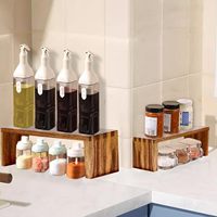 Présentoir de buffet en bois d'acacia, support de restauration pour buffet, desserts, tasse à gâteau, étagère à plusieurs niveaux, organisateur