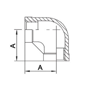 Conector Roscado Hembra de 90 Grados NPS=1 1/2 de Acero Inoxidable 301 SPRINGER - Paquete de 5 - Product Image 3