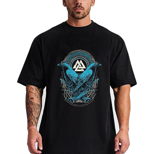 Graphique personnalisé surdimensionné épaules tombantes surdimensionnées hommes t-shirt coton blanc grande taille uni t-shirt sur mesure respirant - Product Image 1