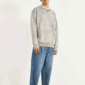 Sudadera de lavado ácido informal para hombre, de alta calidad 100% de algodón, secado rápido, transpirable, patrón sólido, Impresión de logotipo personalizado, Invierno - Product Image 5