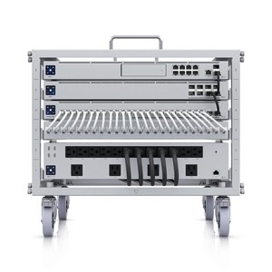 Ubiquiti Mobile Rack Stand U-Rack-6U-TL, 6U, พร้อมแผงแพทช์ 24 พอร์ต - Product Image 1