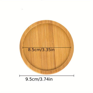 Posavasos de Bambú Personalizado con Logotipo, Posavasos para Bebidas, Regalo Promocional para el Hogar, Oficina, Café, Té, Vino - Product Image 3