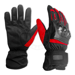 ถุงมือมอเตอร์ไซค์ลาดตระเวนหนังคลาสสิกด้ามจับสบาย - Product Image 1