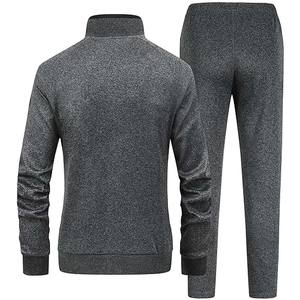 2025 invierno nuevo diseño de alta calidad 100% algodón poliéster transpirable de gran tamaño con capucha para mujer conjunto de chándal de talla grande sólido - Product Image 4