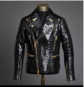 Veste en cuir pour homme de haute qualité de meilleur fournisseur de différentes tailles vente directe d'usine Veste en cuir pour homme - Product Image 5