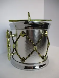 Seau à glace de luxe fait main, articles de bar, conteneur à glace de table en aluminium, design haut de gamme, double paroi, moderne, Zahid Exports - Product Image 3