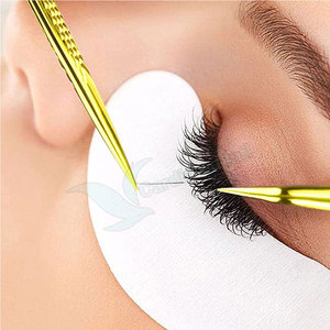 Pinzas de cejas inclinadas profesionales de acero inoxidable para depilación de cejas Diseño recubierto - Product Image 4