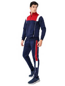 Conjunto de chándal con capucha de manga larga con patrón degradado elegante para hombre, pantalones cómodos ajustados para correr, cierre de cremallera - Product Image 5