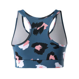 Sujetador deportivo con estampado de logotipo personalizado para mujer 70%, sujetador corto acolchado de realce para Fitness, gimnasio, Yoga, conjunto de tela transpirable de secado rápido de alta calidad - Product Image 3