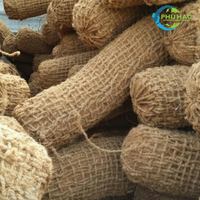 Grand stock de blocs de fibre de coco / tapis de palmier, meilleure taille 35 cm x 2 m, blocs de fibre de coco 100 % naturels : Mitigation de l'érosion écologique